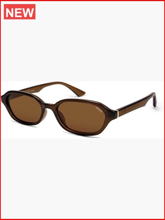 Retro Rectangle Polarized Sunglasses for Women Men Trendy Hexagon Y2K main image 6